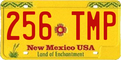 NM license plate 256TMP