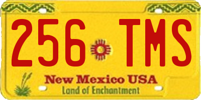 NM license plate 256TMS