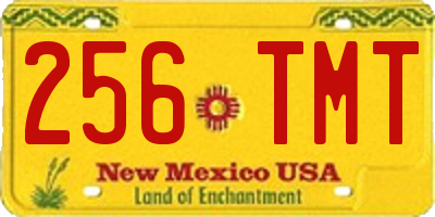 NM license plate 256TMT