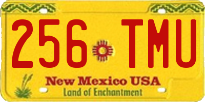 NM license plate 256TMU