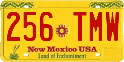NM license plate 256TMW