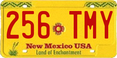 NM license plate 256TMY
