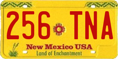 NM license plate 256TNA