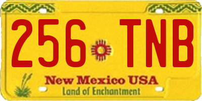NM license plate 256TNB