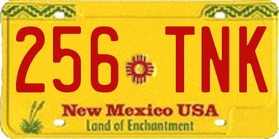 NM license plate 256TNK