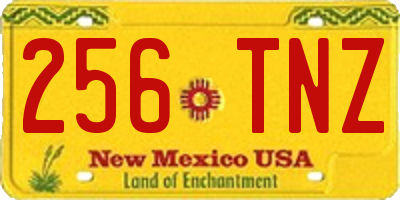 NM license plate 256TNZ