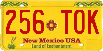 NM license plate 256TOK