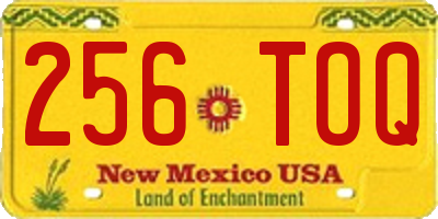 NM license plate 256TOQ
