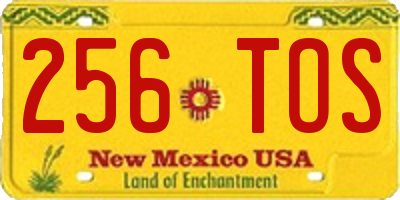 NM license plate 256TOS