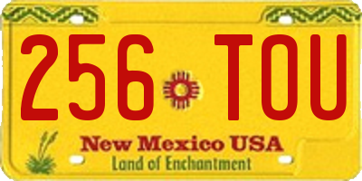 NM license plate 256TOU