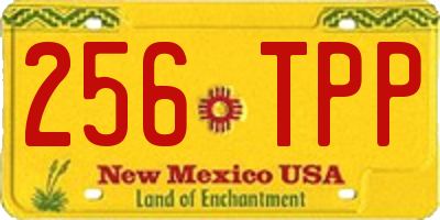NM license plate 256TPP