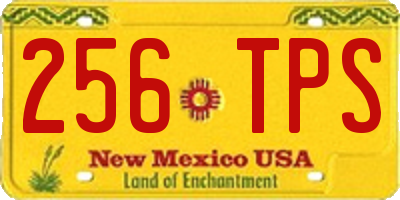NM license plate 256TPS