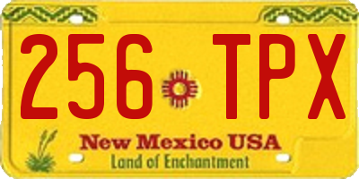 NM license plate 256TPX