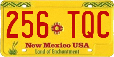 NM license plate 256TQC