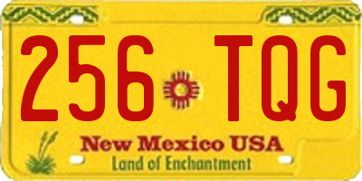NM license plate 256TQG