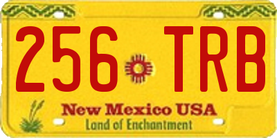 NM license plate 256TRB