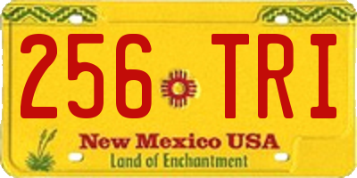 NM license plate 256TRI