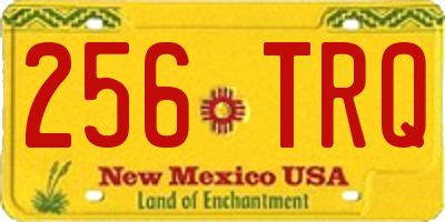 NM license plate 256TRQ