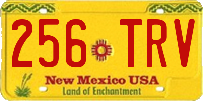 NM license plate 256TRV