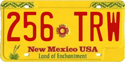 NM license plate 256TRW