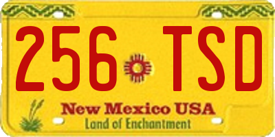 NM license plate 256TSD