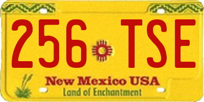 NM license plate 256TSE