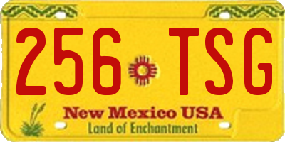 NM license plate 256TSG