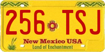 NM license plate 256TSJ