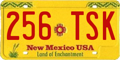 NM license plate 256TSK