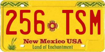 NM license plate 256TSM