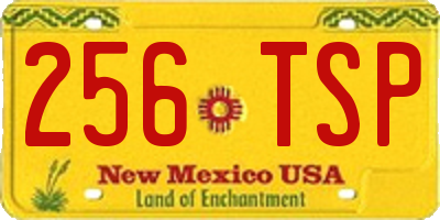 NM license plate 256TSP