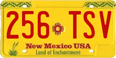 NM license plate 256TSV