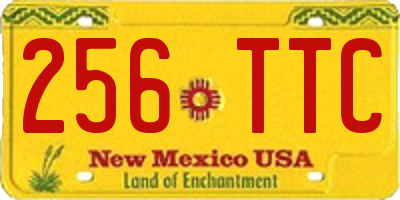 NM license plate 256TTC