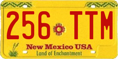 NM license plate 256TTM