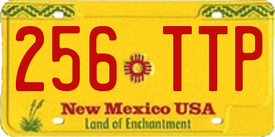 NM license plate 256TTP