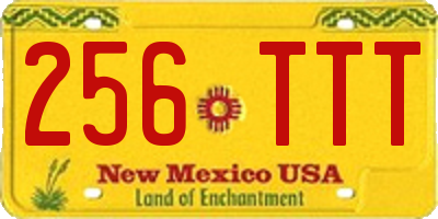 NM license plate 256TTT