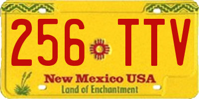 NM license plate 256TTV