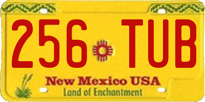 NM license plate 256TUB