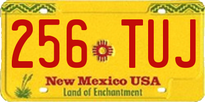 NM license plate 256TUJ