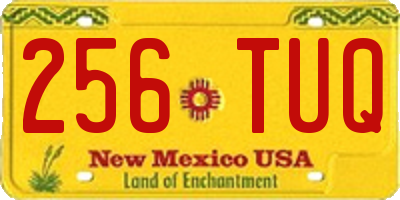 NM license plate 256TUQ
