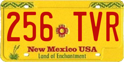 NM license plate 256TVR