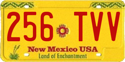 NM license plate 256TVV