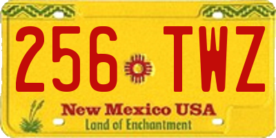 NM license plate 256TWZ