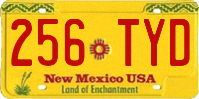 NM license plate 256TYD