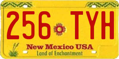 NM license plate 256TYH
