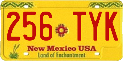 NM license plate 256TYK