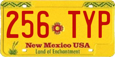 NM license plate 256TYP