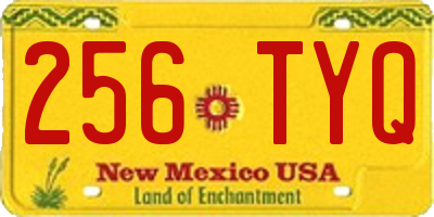 NM license plate 256TYQ