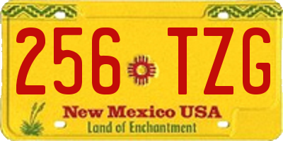 NM license plate 256TZG