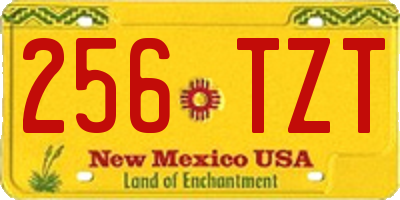 NM license plate 256TZT